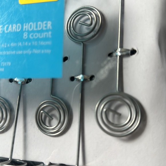 NWT 8 count metal place card holders they’re still sealed in their original box - Picture 5 of 5